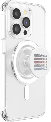 Vista 3 de USA 70's City Retro Vintage Amarillo PopSockets MagSafe PopGrip for iPhone