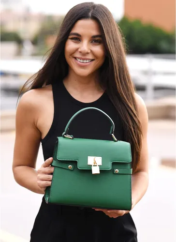 Vista 6 de SUGU - Bolso clásico Saffiano con asa superior para mujer