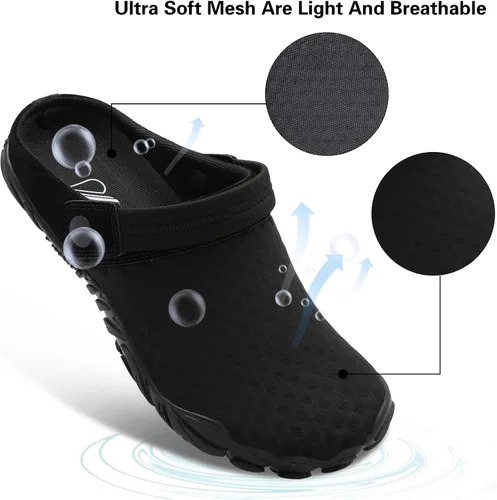 Vista 4 de Besroad Sandalias de senderismo al aire libre, zapatos deportivos de agua, zapatillas de moda, pantuflas clásicas para mujeres y hombres
