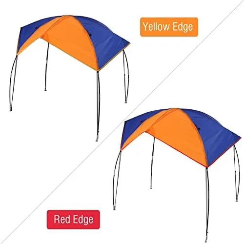 Vista 8 de Tbest Toldo inflable para kayak, refugio de sombra para barco, 2/3/4 personas, refugio solar para barco, cubierta de toldo de vela, toldo de pesca