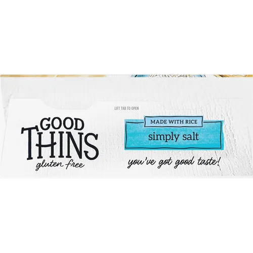 Vista 15 de GOOD THINS Galletas de arroz con simplemente sal, galletas de snack sin gluten, 3.5 oz