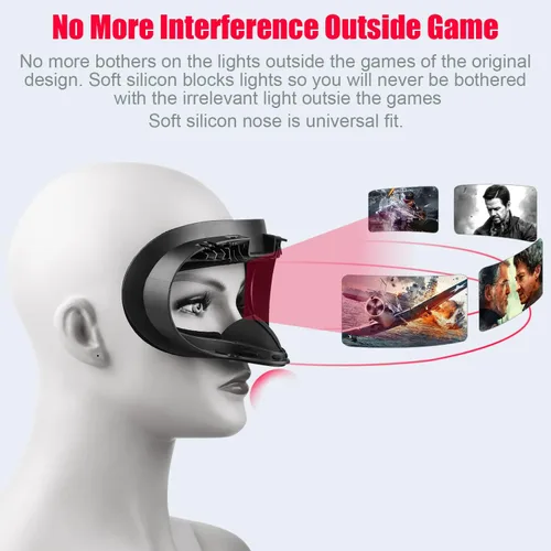 Vista 5 de TechKen Almohadilla facial VR para Oculus Quest 2 y batería de 5000 mAh para Oculus Quest 2