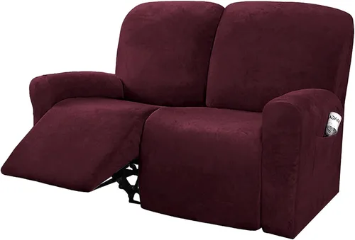 Vista 20 de NORTHERN BROTHERS Fundas para sillas reclinables, fundas elásticas para sofá reclinable, fundas de terciopelo para silla Lazy Boy, funda de sofá