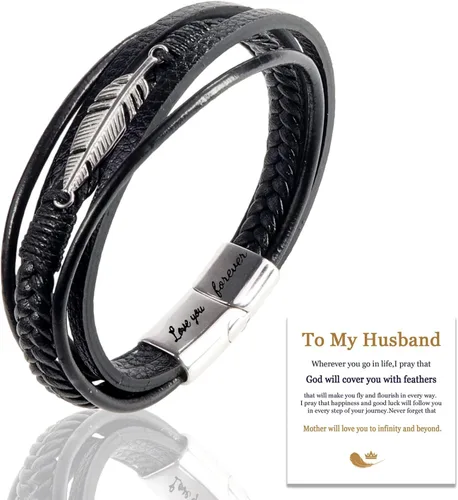 Vista 42 de Pulsera de cuero para hombre (mahua/matikou/yuanquan/8 Infinity)