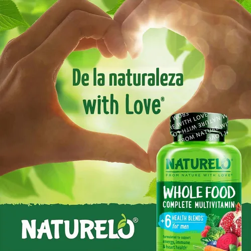Vista 8 de Naturelo Multivitamina alimentaria completa para hombres, 1
