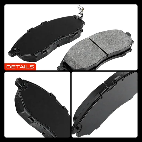 Vista 9 de A-Premium Juego de pastillas de freno de cerámica delanteras y traseras compatibles con los modelos Nissan e Infiniti - G37 (Sedan), Murano, 370Z