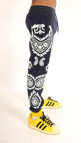 Vista 3 de SCREENSHOT Pantalones de forro polar 3202 Streetwear Urban Fit - Pantalones deportivos apilados con cordón de banda de basura acanalada