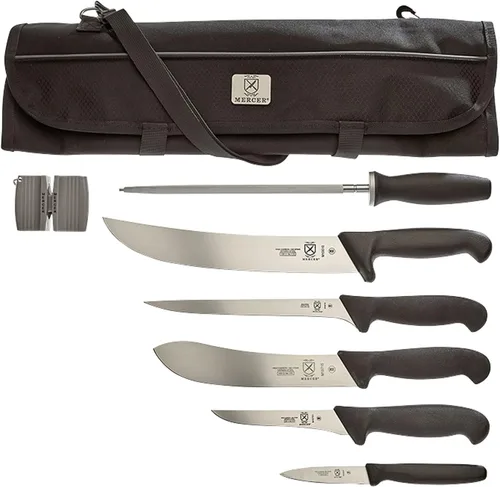 Vista 20 de Mercer Culinary BPX M13717 Cuchillo de carnicero americano, 10 pulgadas