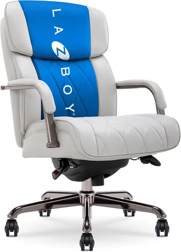 Vista 20 de La-Z-Boy Sutherland CHR10048A - Silla giratoria ergonómica de piel Negro
