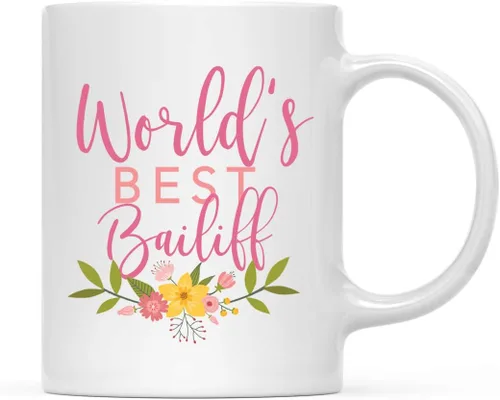 Vista 15 de Andaz Press Taza de café de 11 oz, regalo de broma de la mejor abbuela del mundo, diseño floral, paquete de 1