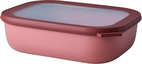 Vista 55 de Mepal Cirqula - Recipiente circular rectangular para almacenar y servir alimentos de 67.6 fl oz / 68 onzas con tapas transparentes, perfecto