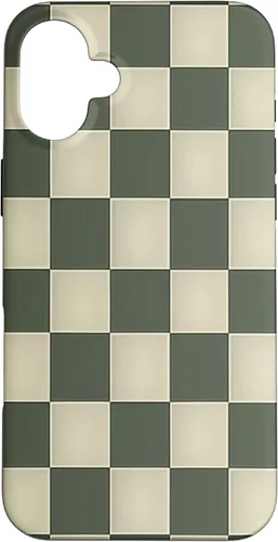 Vista 22 de Funda para iPhone 11 Pro Max con patrón de tablero de ajedrez verde salvia