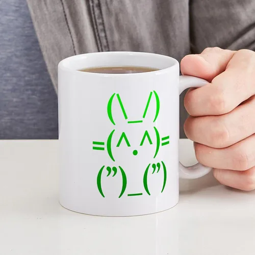 Vista 6 de CafePress Ascii - Taza de café de cerámica, taza de té, 11 onzas