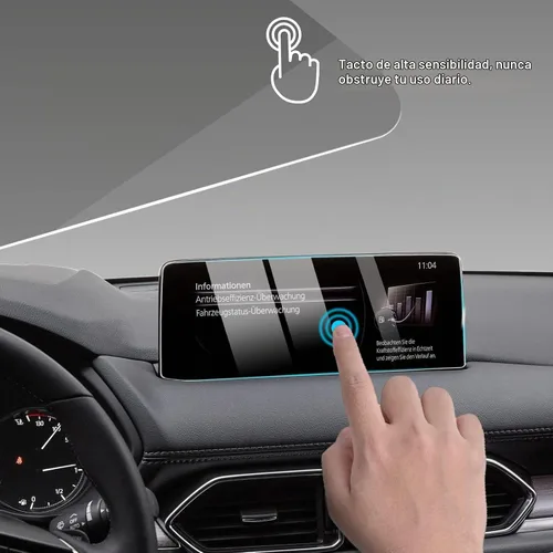 Vista 3 de Protector de pantalla de navegación ANFOKAS para Mazda CX-5 CX-9 2021-2025 Cubierta protectora de pantalla táctil de coche, para Mazda CX-5 CX-9