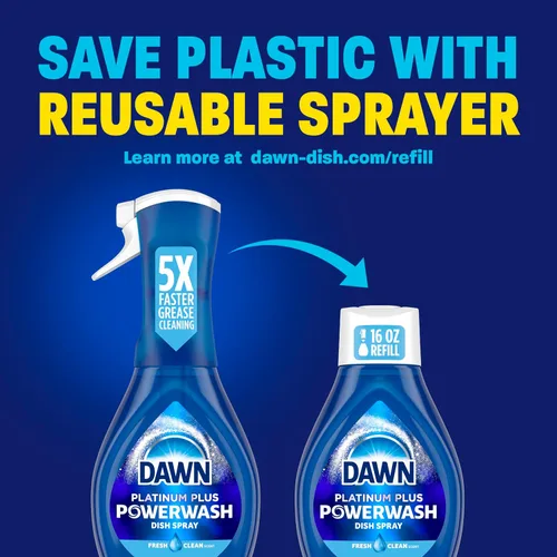 Vista 51 de Dawn Platinum Powerwash - Spray para platos, jabón para platos, aroma a manzana, 16 onzas