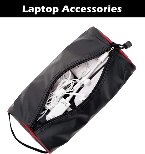 Vista 4 de Rough Enough - Bolsa de herramientas pequeña, organizador de piezas pequeñas con cremallera, asa portátil para equipo de motocicleta, electricista