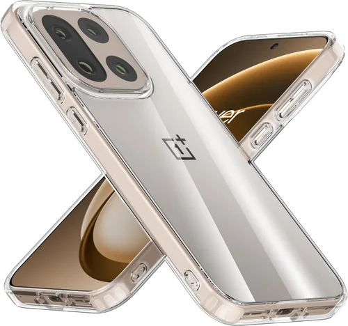 Vista 10 de Funda protectora transparente para Oneplus 9 a prueba de golpes [parte trasera de policarbonato duro+parachoques de TPU suave] [antiamarilleo]
