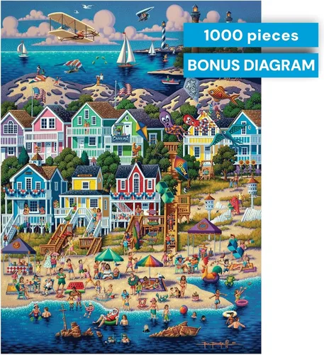 Vista 6 de Buffalo Games Eric Dowdle Outer Banks - Rompecabezas de 1000 piezas - 26.75 x 19.75 pulgadas, rectangular, diagrama de referencia incluido, arte