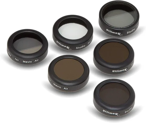 Vista 2 de Ultimaxx Kit de filtro de lente de cámara de 8 piezas para DJI Mavic Air, filtros multicapa, accesorios protectores de lente, juego de 6 filtros