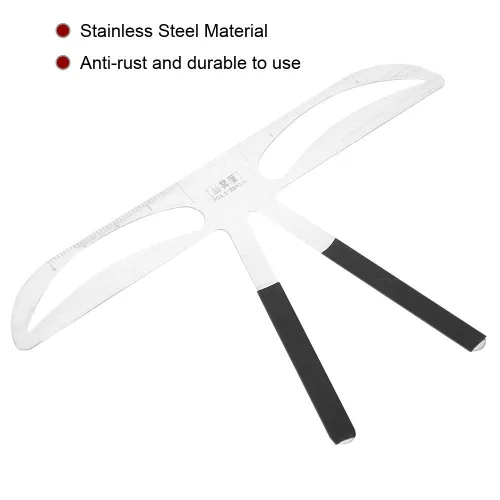 Vista 2 de Sonew Plantilla profesional para cejas, plantillas de modelado, regla de equilibrio de cejas para mujer, efecto de herramienta de maquillaje y Ceja