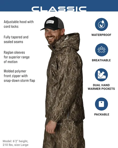 Vista 14 de FROGG TOGGS Chaqueta impermeable y transpirable clásica para hombre