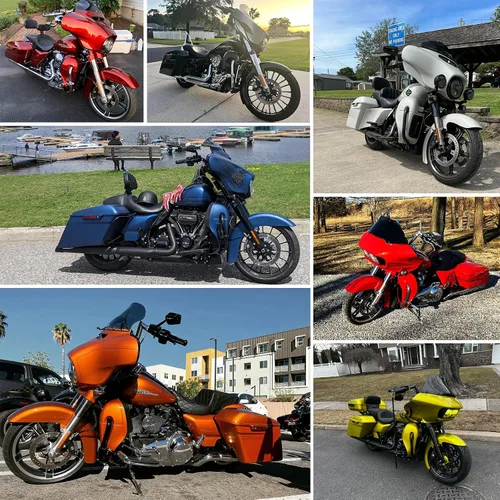 Vista 2 de Kits de calentadores de piernas con ventilación y combinación de color con guantera para Harley Davidson Touring Street Road King Glide FLTR 2014
