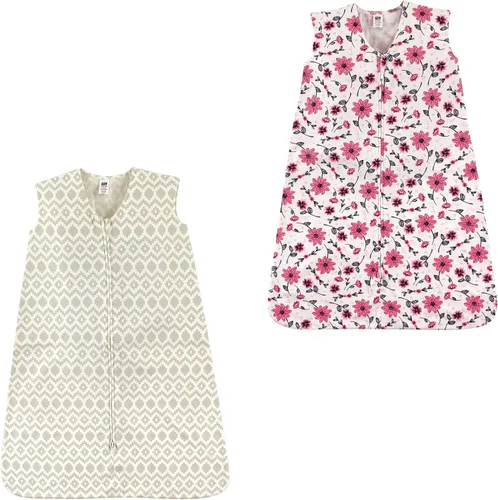 Vista 3 de Hudson Baby Saco de dormir unisex de algodón sin mangas para bebé, saco de dormir, manta Bosque Azteca