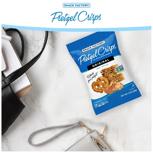 Vista 3 de Snack Factory Pretzel Crisps - Sabor original
