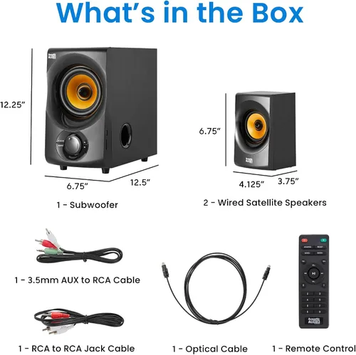 Vista 6 de Sistema de altavoces Bluetooth 2.1 de audio acústico
