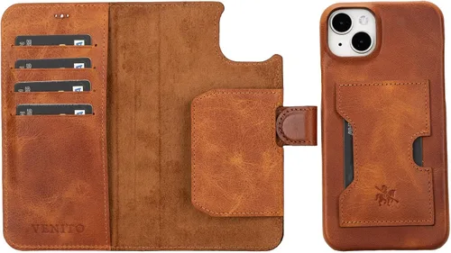 Vista 183 de Venito Florence - Funda de piel compatible con Samsung Galaxy S9, extra segura con bloqueo RFID, cartera desmontable para teléfono (gris decolorado)