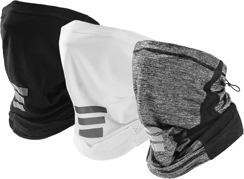 Vista 9 de Polaina de cuello con protección UV, polaina de cuello ajustable para hombres y mujeres
