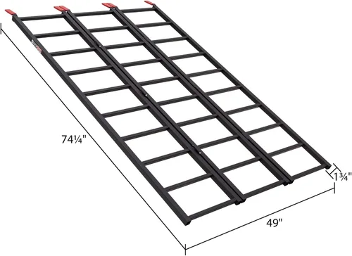 Vista 5 de Black Widow Rampa ATV Multiplegable Acero 1,000 lb Capacidad para Camiones y Remolques Truck ramps for four-wheelers, quads, UTV, pickup loading