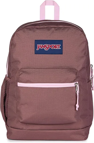 Vista 10 de JanSport Cross Town Plus - Mochila con compartimento principal grande, bolsillo lateral para botella de agua, funda acolchada para laptop de 15
