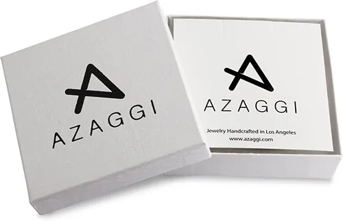 Vista 5 de AZAGGI Collar de plata de ley 925 chapada en oro de 14 quilates con dije de medalla religiosa y medalla