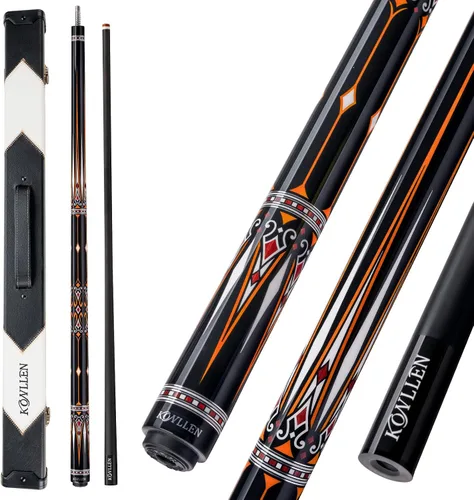 Vista 25 de KONLLEN Carbon Fiber Pool Cue 2.0 – 58" Low Deflection Performance Cue for Improved Accuracy & Consistency, 12.5mm Tip, Pro Taper