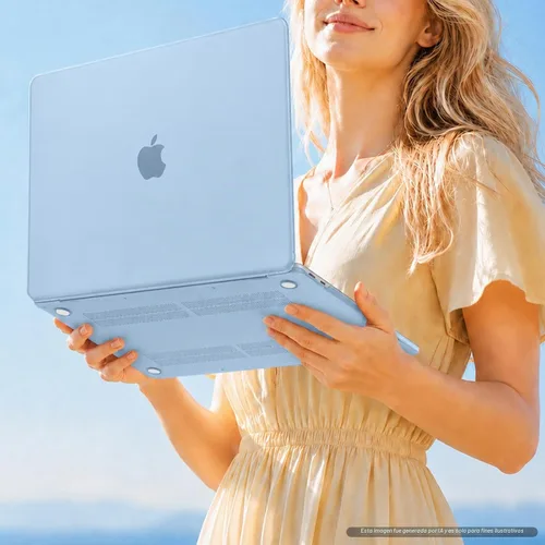 Vista 7 de MOSISO Funda compatible con MacBook Pro de 13 pulgadas M2 M1 2026 2025 2024 azul (Airy Blue)