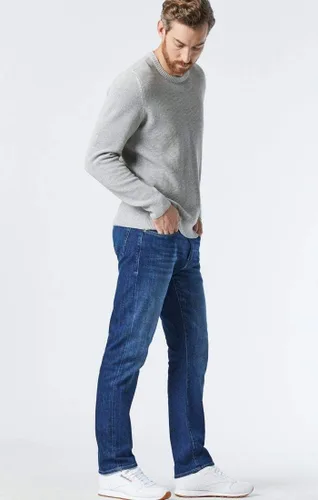 Vista 2 de Mavi Jeans Mens Zach ascenso Regular pierna recta en azul negro Williamsburg
