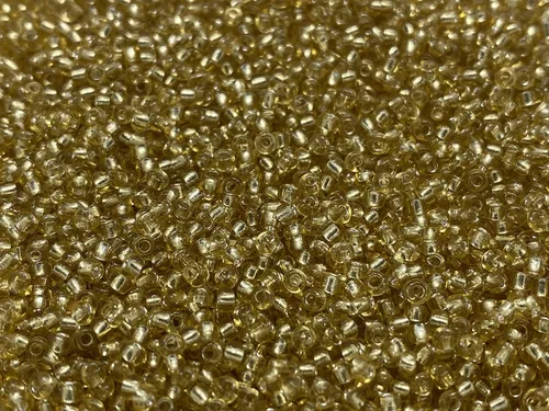 Vista 57 de Tamaño de las cuentas de semillas: 11/0 50 gr / 1.76 oz (ámbar plateado forrado)