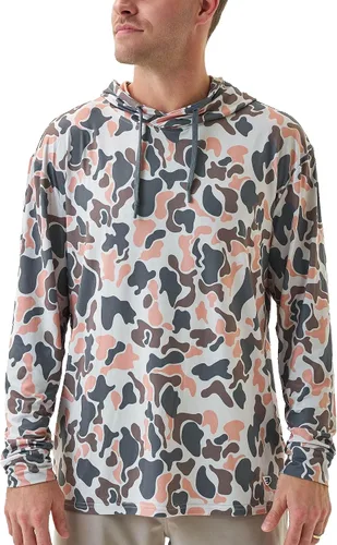 Vista 9 de Burlebo Sudadera de rendimiento para hombre – Prenda de manga larga ligera, ajuste atlético, absorción de humedad, protección solar Camuflaje
