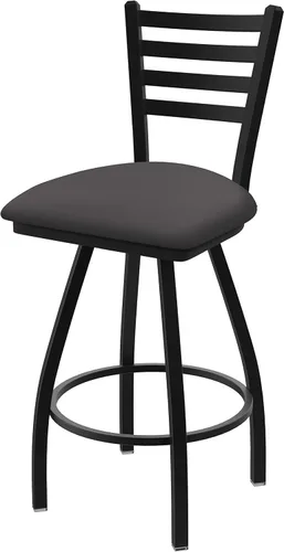 Vista 11 de XL 410 Jackie - Taburete giratorio de 25 pulgadas con acabado antiarrugas negro y asiento de vinilo negro