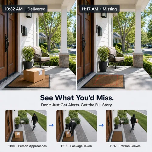 Vista 2 de MUBVIEW Cámara de seguridad inalámbrica para exteriores con grabación
