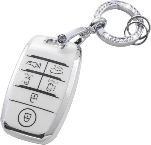 Vista 36 de YO&YOYE Funda para Llavero de TPU con Anillo para Llaves