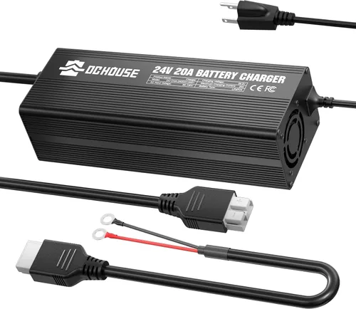 Vista 10 de Cargador de batería de litio de 12V 20A Entrada de CA a CC con conector