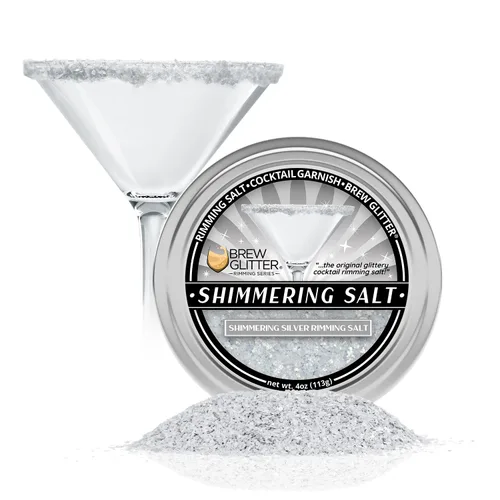 Vista 19 de Brew Glitter - Sal negra brillante (4 onzas, 1 lata de barra) para cóctel comestible con purpurina mezclada para bebidas y bebidas