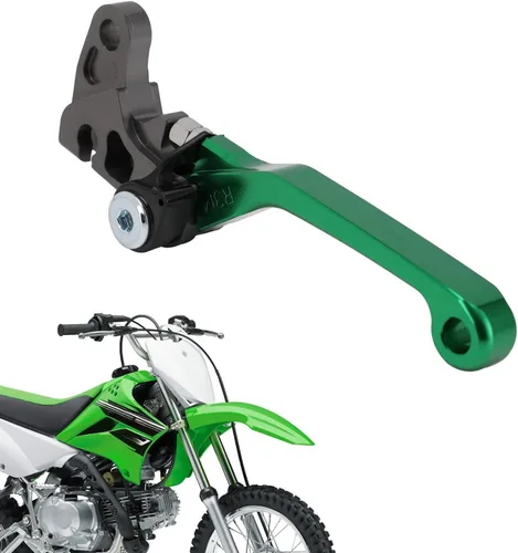 Vista 10 de JFG RACING Palanca de freno de motocicleta Palancas plegables CNC para KLX 110 KLX110 KLX110L 2010-2023 Negro