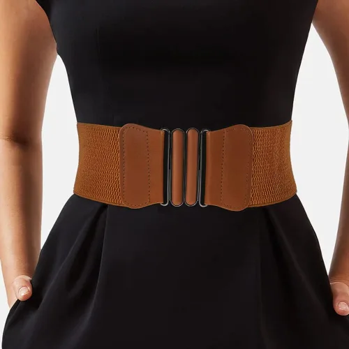Vista 6 de HIQUACC Cinturón elástico de corsé con cintura elástica para mujer