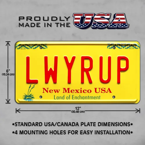 Vista 3 de Celebrity Machines Breaking Bad LWYRUP Placa de matrícula personalizada, aluminio estampado, etiqueta decorativa de metal, resistente a