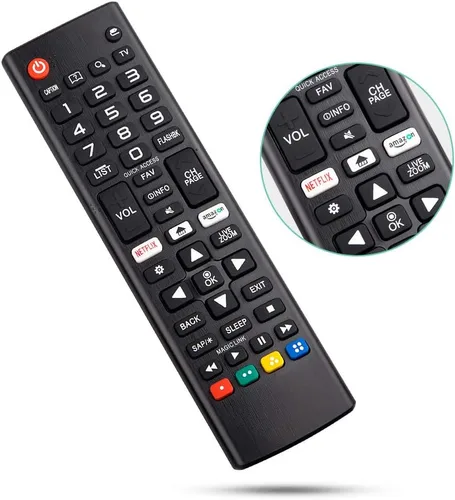 Vista 15 de Paquete de 2 controles remotos de repuesto para Samsung Smart TV, sin
