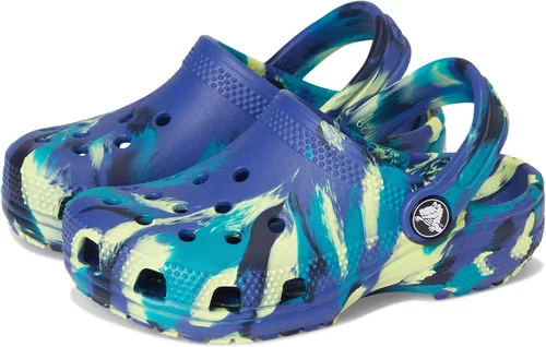 Vista 33 de Crocs - Zuecos clásicos para niños, diseño de teñido anudado jaspeado