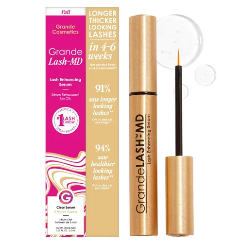 Vista 8 de Grande Cosmetics GrandeLASH-MD Lash Enhancing Serum - Peptide & Vitamin Infused Formula for Longer, Thicker, Fuller Looking Lashes - Ophthalmologist